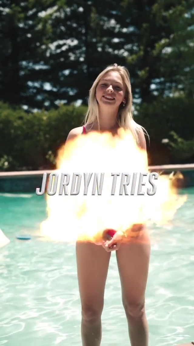 Jordyn Jones Tries Water Aerobics! free nude pictures