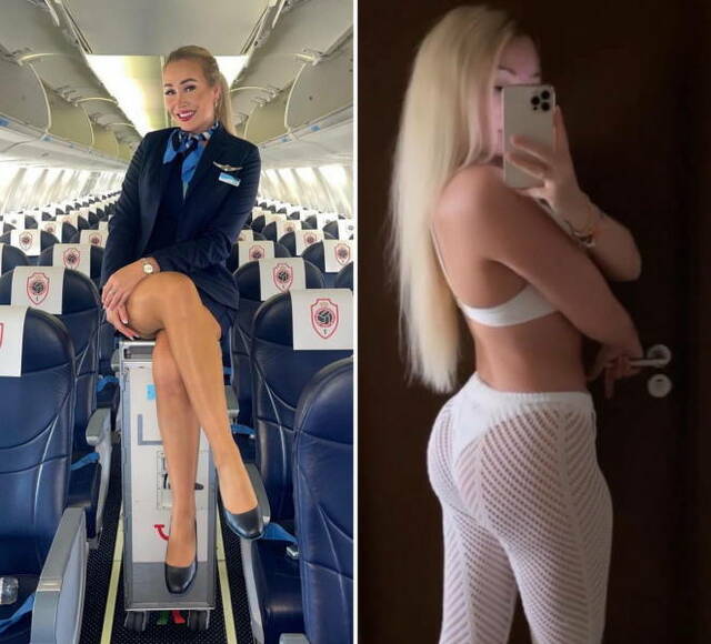 Hot Flight Attendants With And Without Their Uniforms (PICS + GIFS) free nude pictures