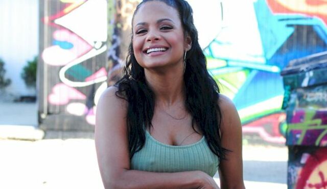 Christina Milian Pokies in a Tight Green Dress! free nude pictures