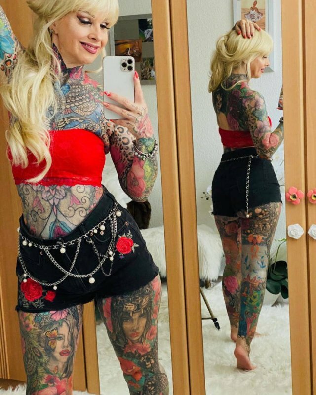 Kerstin Tristan Spent Over 30 Thousand Euro On Bright Tattoos free nude pictures