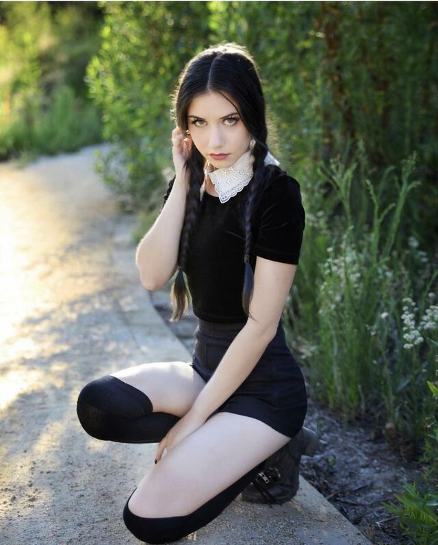 Daniella Claire as Wednesday Addams free nude pictures