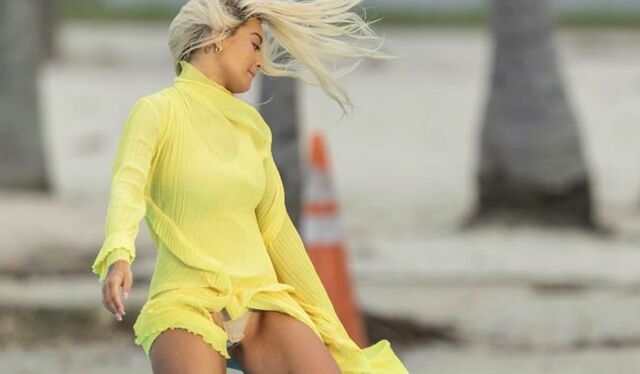 Rita Ora Pussy Slip Upskirt at Music Video Shoot! free nude pictures