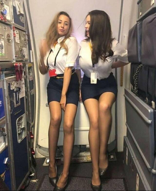 Stunning Flight Attendants Showcased Both In and Out of Uniform free nude pictures