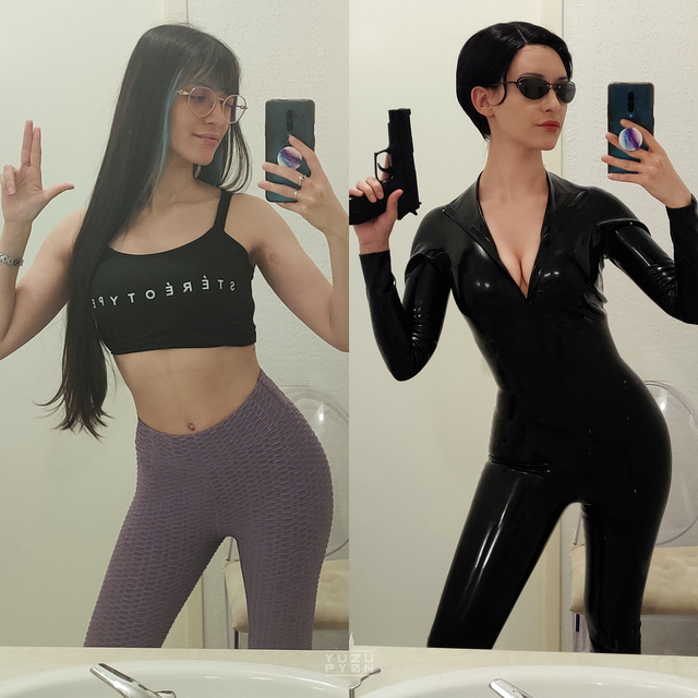 In & Out of Cosplay by YuzuPyon [self] - No make up vs in my Trinity Cosplay ! free nude pictures