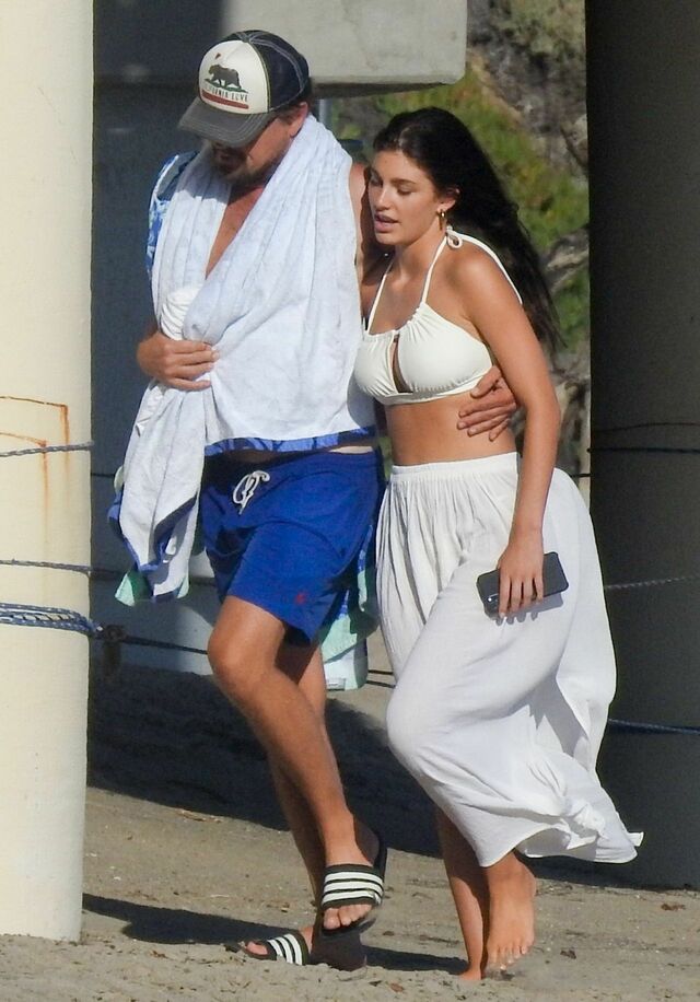 Camila Morrone and Leonardo DiCaprio at the Beach in Malibu free nude pictures