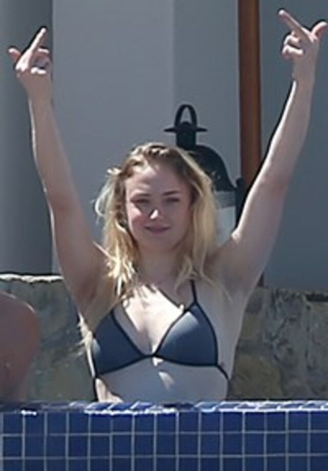 Sophie Turner Flaunts Her Milky White Ass In A Bikini free nude pictures