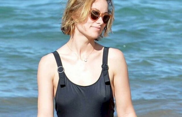 Olivia Wilde Black Swimsuit Pokies! free nude pictures