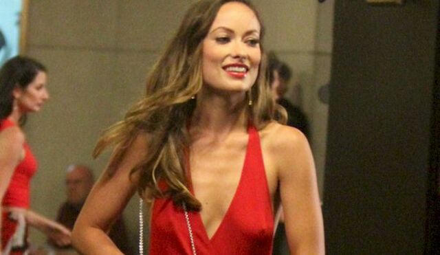 Olivia Wilde Pokies in a Red Dress for HBO’s Rock ‘N’ Roll Project! free nude pictures