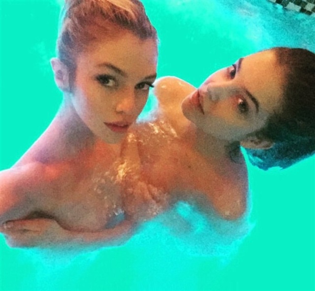 Stella Maxwell And Barbara Palvin Swimming Naked Together free nude pictures