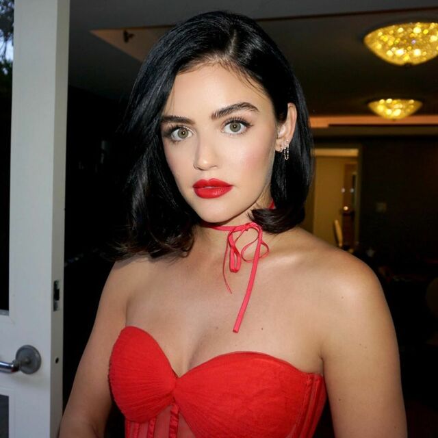 Lucy Hale’s Red Hot Cleavage free nude pictures