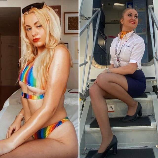 Stunning Flight Attendants Showcased Both In and Out of Uniform free nude pictures