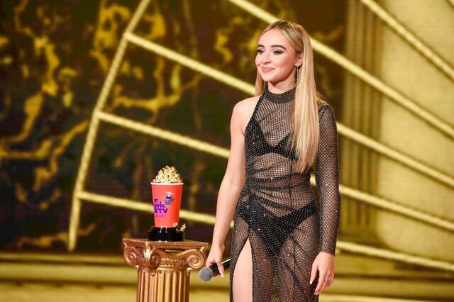 Sabrina Carpenter in See-Thru for MTV free nude pictures