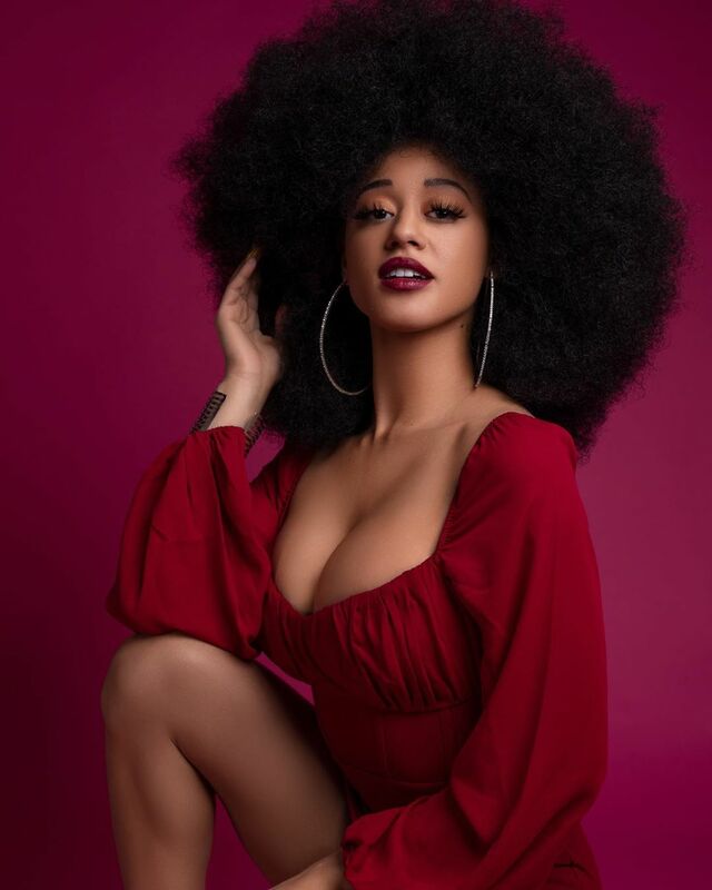 Stormi Maya got a Big Afro! free nude pictures