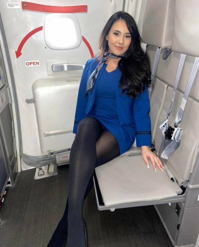 Hot Flight Attendants With And Without Uniforms free nude pictures