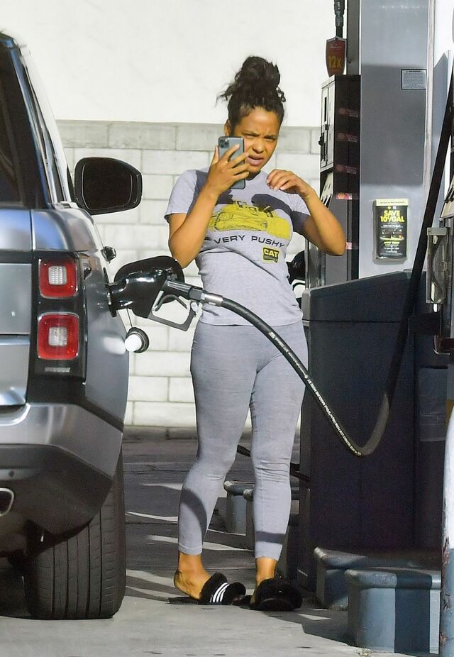 Christina Milian Pumping Gas! free nude pictures