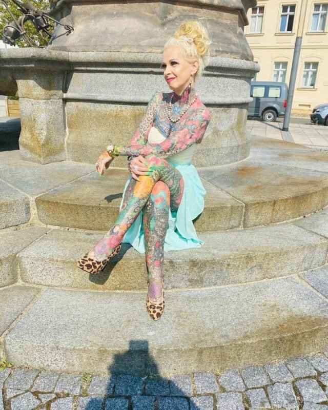 Kerstin Tristan Spent Over 30 Thousand Euro On Bright Tattoos free nude pictures