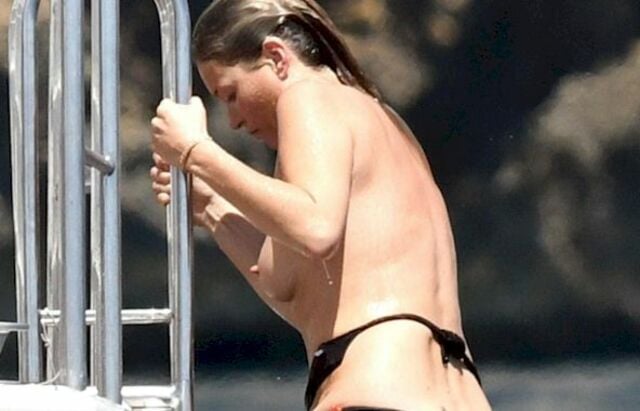 Kate Moss in Italy! Losing Bikini Top + See Through! free nude pictures