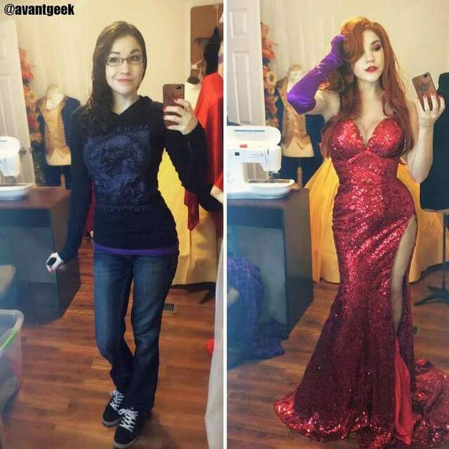 Before and After Jessica Rabbit by Olivia Mears free nude pictures