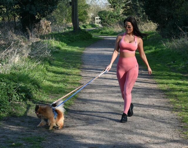 Yazmin Oukhellou Walks Her Dogs in a TIGHT Outfit! free nude pictures
