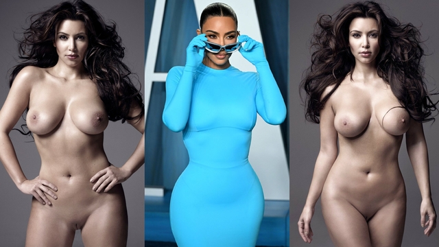 Kim Kardashian Shaved Pussy Dressed vs Undressed free nude pictures