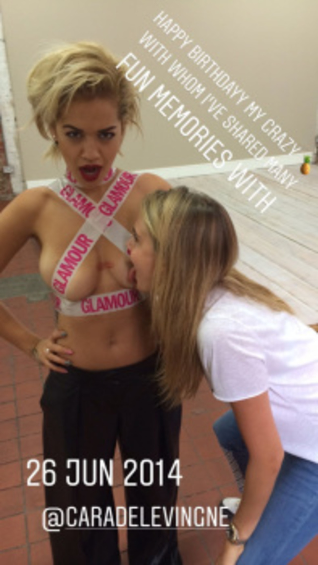 Cara Delevingne Licking Rita Ora’s Boob! free nude pictures