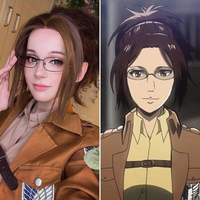 Hange Zoe from Attack on Titan cosplay by mk_ays free nude pictures