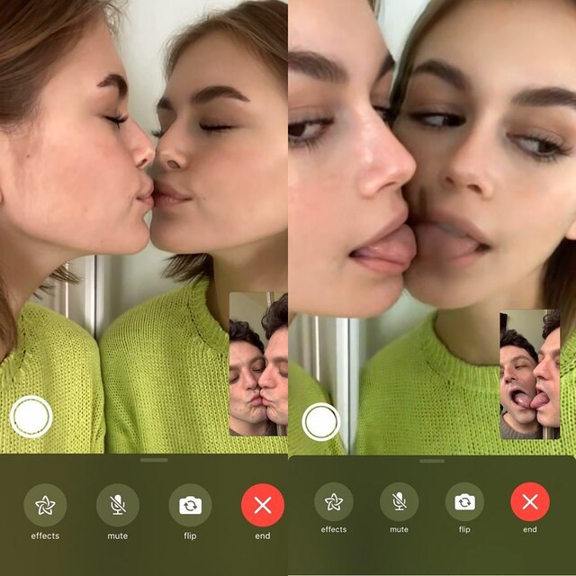 Kaia Gerber Makes Out with Herself! free nude pictures