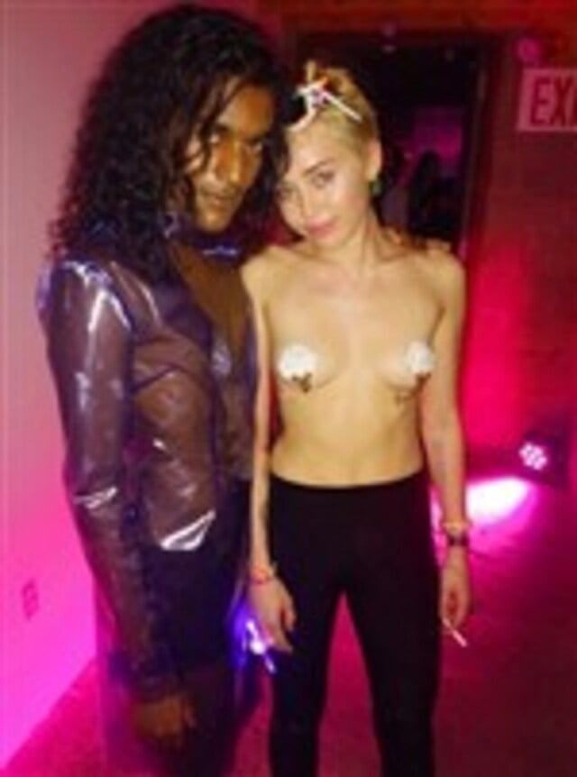Miley Cyrus Topless With Pasties On At A Rave free nude pictures