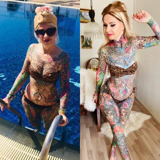 Kerstin Tristan Spent Over 30 Thousand Euro On Bright Tattoos free nude pictures