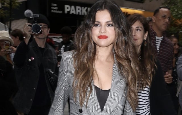 Selena Gomez Rocks a Business Suit with Cleavage in Lieu of a Tie free nude pictures