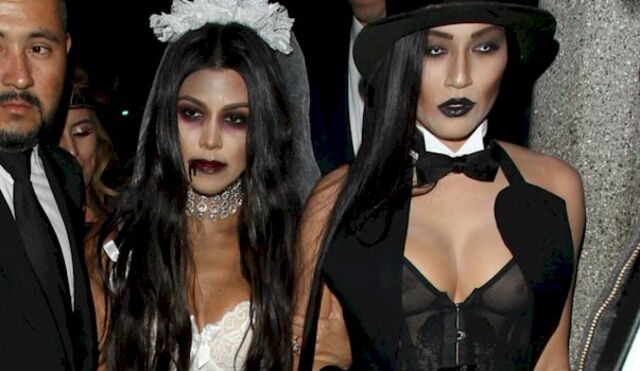 Kourtney Kardashian was a Corpse Bride for Halloween! free nude pictures