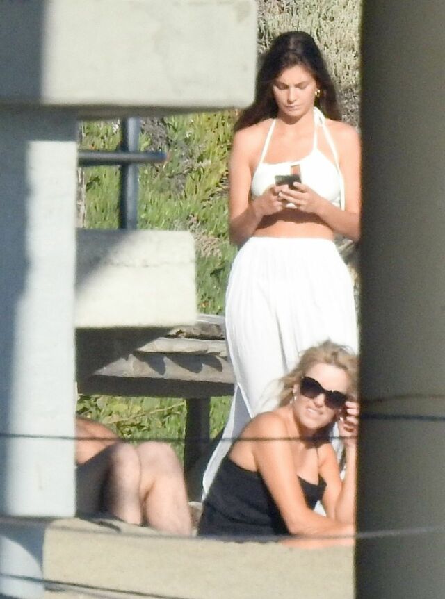 Camila Morrone and Leonardo DiCaprio at the Beach in Malibu free nude pictures