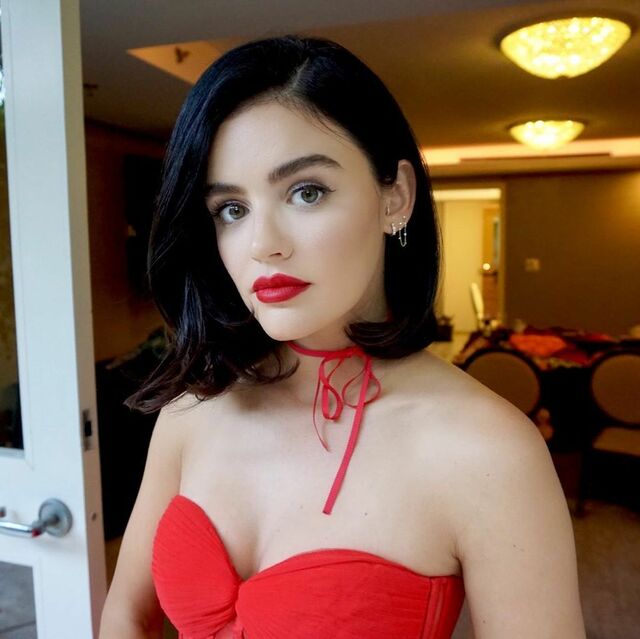 Lucy Hale’s Red Hot Cleavage free nude pictures