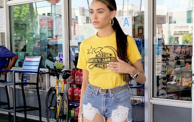 Madison Beer Pumps Gas in Tiny Shorts! Cameltoe? free nude pictures