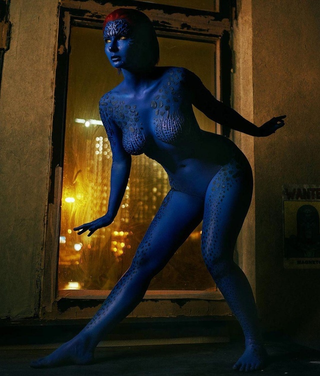 Mystique cosplay by me~ free nude pictures