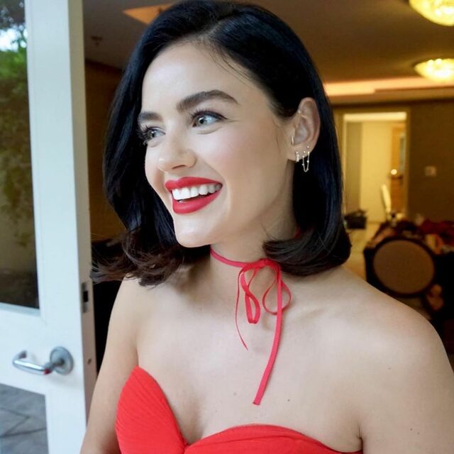 Lucy Hale’s Red Hot Cleavage free nude pictures