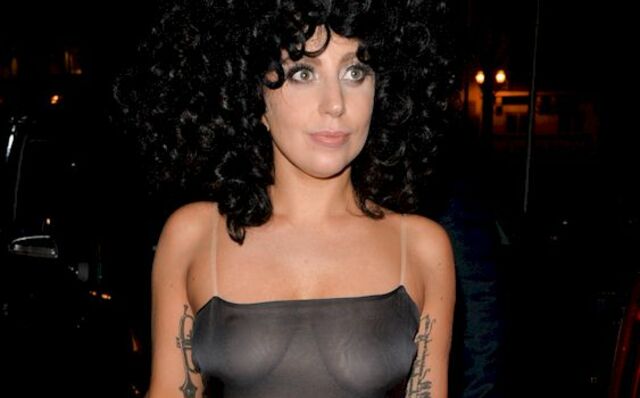 Lady Gaga See Through to Pasties in Brussels! free nude pictures