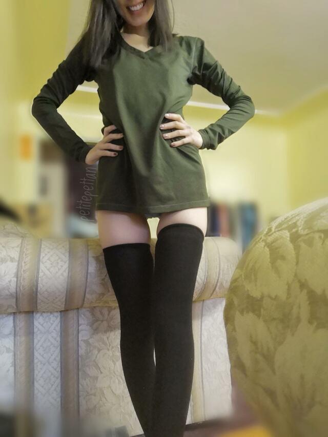 Dorky Asian cutie coming through 😆💫 How does my thigh gap look with my squishy little thighs in these socks? 🥰 [OC] free nude pictures