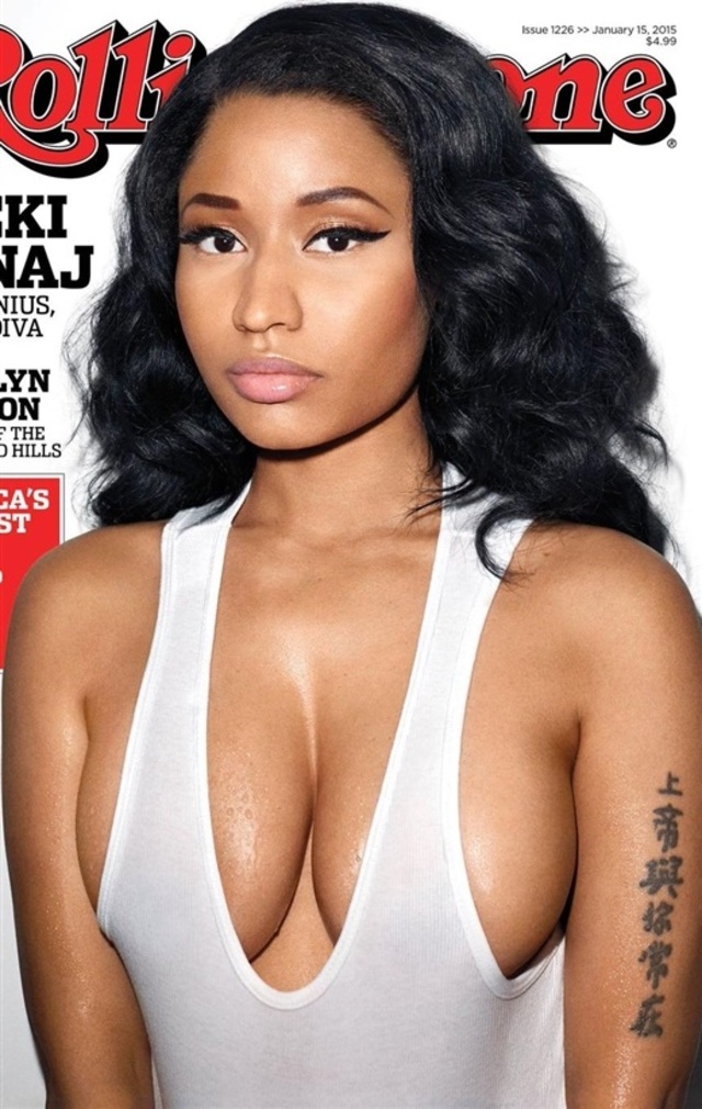 Nicki Minaj’s Sweaty Tits On The Cover Of Rolling Stone free nude pictures