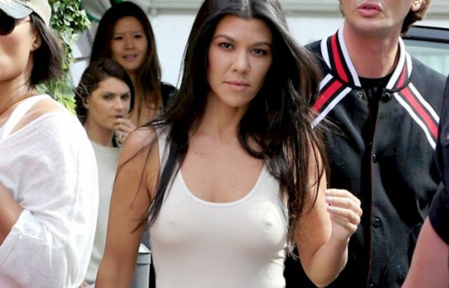 Kourtney Kardashian in a White Top! Super Nice Pokies! free nude pictures
