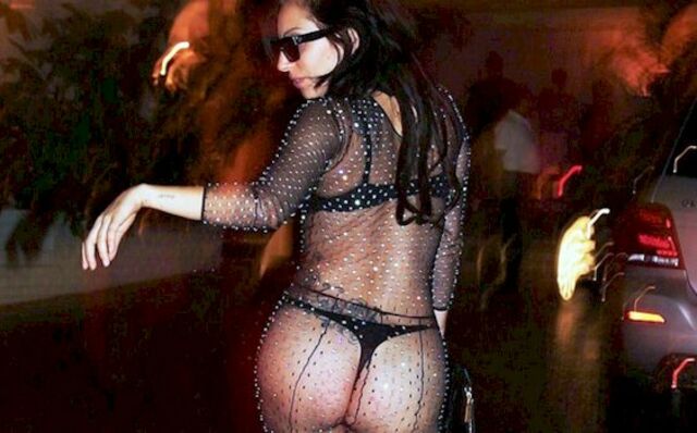 Lady Gaga Wears Lingerie in Public free nude pictures