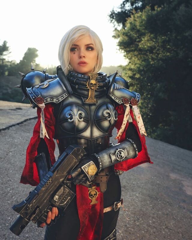Kirstin from armoredheartcosplay - Sister of Battle Warhammer 40k free nude pictures