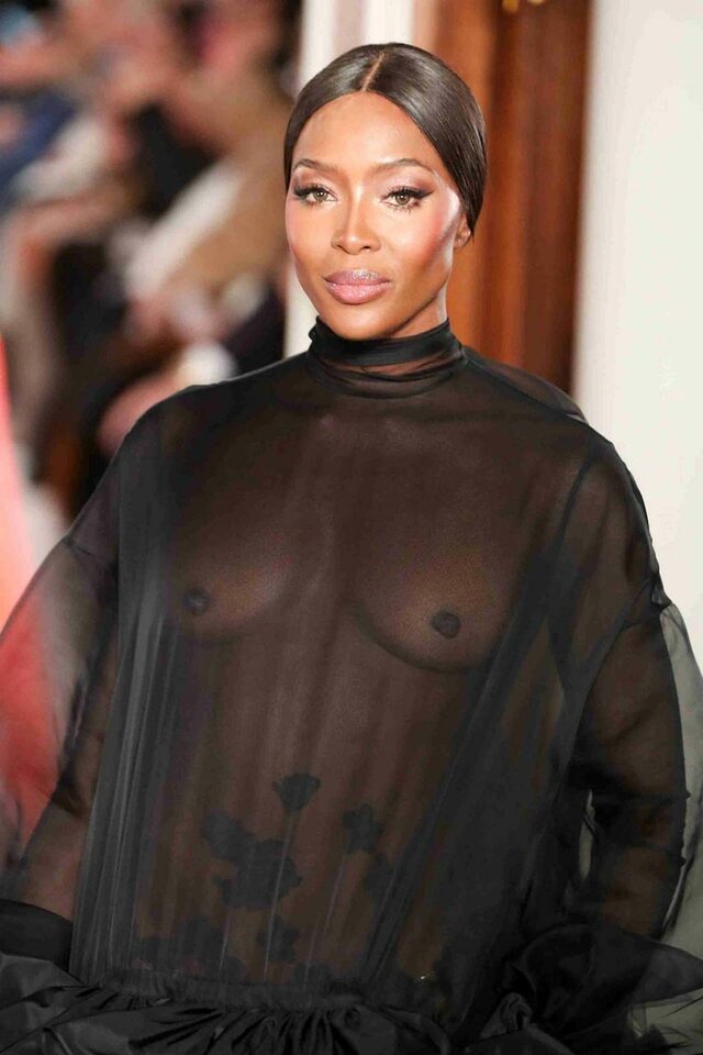 Naomi Campbell See Through at Paris Fashion Week - Scandal Planet free nude pictures