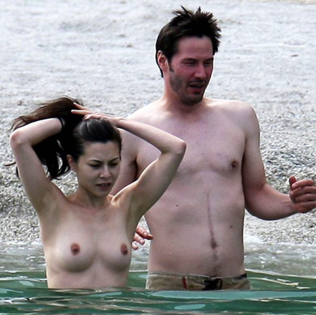 Keanu Reeves Girlfriend China Chow Showed Nude Tits At The Beach - Scandal  Planet @ Babe Stare