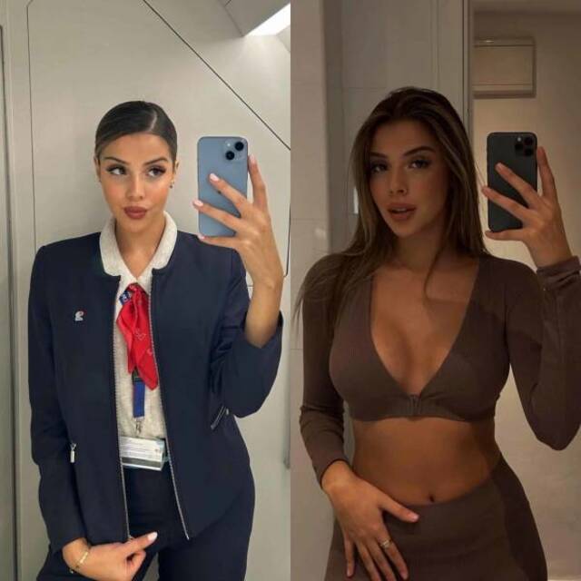 Hot Flight Attendants With And Without Their Uniforms free nude pictures