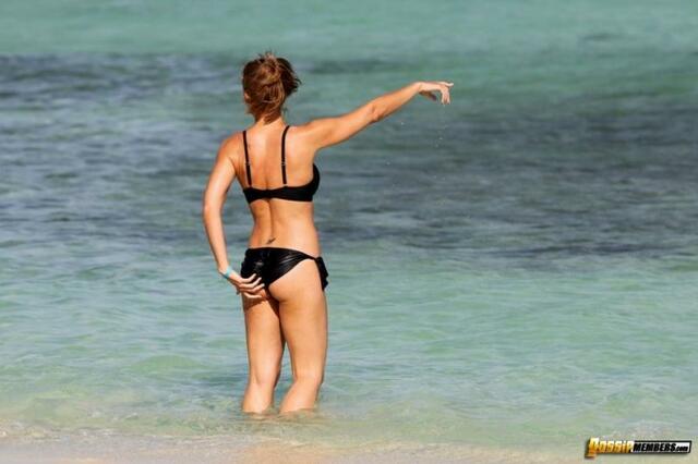 Gemma Atkinson Black Bikini Candids In Aruba free nude pictures